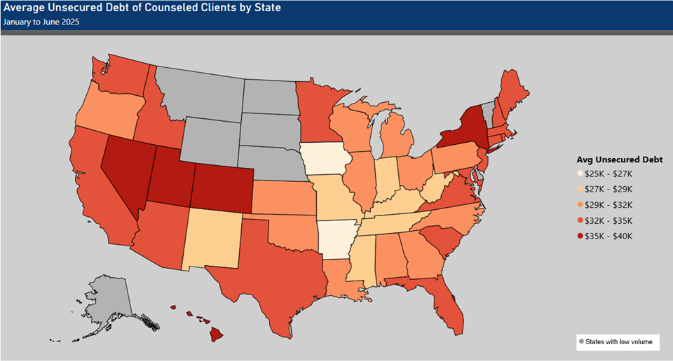 MMI trends - US map.